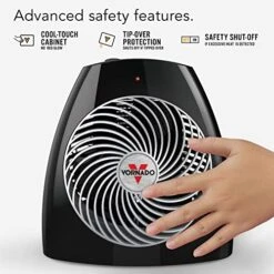 Vornado MVH Vortex Heater With 3 Heat Settings, Adjustable Thermostat, Tip-Over Protection, Auto Safety Shut-Off System, Whole Room, Black 10 Vornado MVH Vortex Heater With 3 Heat Settings, Adjustable Thermostat, Tip-Over Protection, Auto Safety Shut-Off System, Whole Room, Black -Household Cleaning Supply Store 51v9o5StD4L