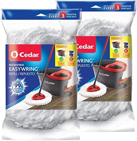 O-Cedar EasyWring Spin Mop Head Refill (Pack Of 12) 8 O-Cedar EasyWring Spin Mop Head Refill (Pack Of 12) - Image 6