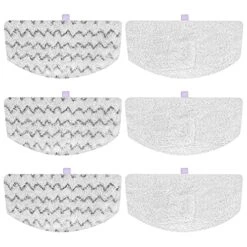 1940 Bissell Steam Mop Pads For Bissell PowerFresh Steam Mop 1806 1544 1440 2075A 2685A 1940W,19404 Series, Replacement Part #5938#203-2633, 6 Pack