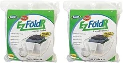 Bajer Laundry Basket 19-1/4" X 19-1/4" X 14" Duramesh Nylon White Bagged -Household Cleaning Supply Store 51wGhy4kArL. AC