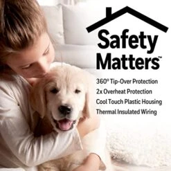 Honeywell HHF360V 360 Degree Surround Fan Forced Heater With Surround Heat Output Charcoal Grey Energy Efficient Portable Heater With Adjustable Thermostat & 2 Heat Settings -Household Cleaning Supply Store 51wZRjAWVXL