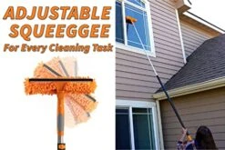 20 Foot High Reach Telescoping Duster Kit And Vinyl Siding Brushes With 5-12 Ft Extension Pole // High Ceiling Cleaning And Window Washing Kit // Exterior & Interior House And Gutter Cleaning Brush -Household Cleaning Supply Store 51wy46OyjRL