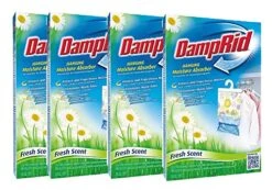 Damp Rid Hanging Moisture Absorber Fresh Scent Bag, 14 Ounce (Pack Of 4)