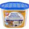Arm & Hammer Moisture Absorber & Odor Eliminator 14oz Tub, 3 Pack - Eliminates Musty Odors & Freshens Air For Closets, Laundry Rooms, Mud Rooms, White -Household Cleaning Supply Store 51xiWZnMWtL