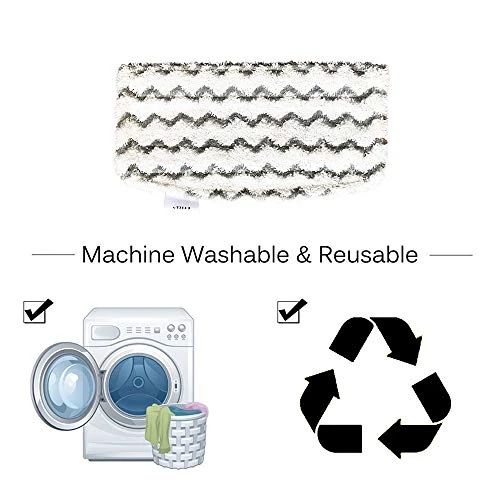 Dttery 4 Pack For Shark Steam Mop S1000 S1000A S1000C S1000WM S1001C S1200 Rectangle Dirt Grip Washable Microfiber Pads Replacement Part P1000C5 4 Dttery 4 Pack For Shark Steam Mop S1000 S1000A S1000C S1000WM S1001C S1200 Rectangle Dirt Grip Washable Microfiber Pads Replacement Part P1000C5 - Image 2