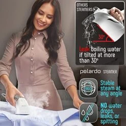 POLARDO Clothing Steamer, Travel Size, Vacation Essentials, HandHeld Portable Garment Steamer, Small Hand Held Steamer For Any Fabrics, Steamer For Clothes, US Travel Must Haves, 120V 17 POLARDO Clothing Steamer, Travel Size, Vacation Essentials, HandHeld Portable Garment Steamer, Small Hand Held Steamer For Any Fabrics, Steamer For Clothes, US Travel Must Haves, 120V -Household Cleaning Supply Store 51z31GzaJQL