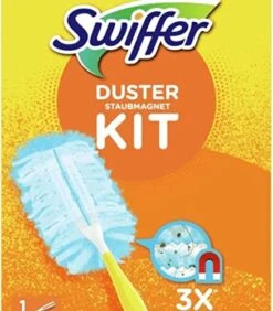 Swiffer - Duster Trap & Lock Kit, 1 Handle + 5 Refills - 1 Set