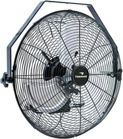 Tornado - 18 Inch High Velocity Industrial Wall Fan With TEAO Enclosure Motor - 4000 CFM - 3 Speed - 6.5 FT Cord - Industrial, Commercial, Residential Use - UL Safety Listed