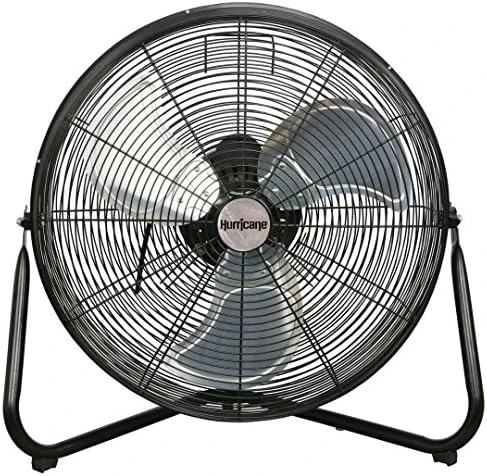 Hurricane Floor Fan - 20 Inch, Pro Series, High Velocity, Heavy Duty Metal Floor Fan For Industrial, Commercial, Residential, And Greenhouse Use - ETL Listed, Black 5 Hurricane Floor Fan - 20 Inch, Pro Series, High Velocity, Heavy Duty Metal Floor Fan For Industrial, Commercial, Residential, And Greenhouse Use - ETL Listed, Black - Image 3