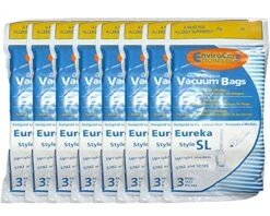 EnviroCare Replacement Micro Filtration Vacuum Cleaner Dust Bags For Eureka, Electrolux And Sanitaire Style SL Uprights 24 Bags