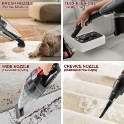 JONEME Handheld Vacuum Cordless Rechargeable With 2 Using Cables,9000PA Small Vacuum Cordless Cleaner For Car,Portable Wireless Car Vacuum Cleaner,Hand Vacuum With 2 Washable Filters 11 JONEME Handheld Vacuum Cordless Rechargeable With 2 Using Cables,9000PA Small Vacuum Cordless Cleaner For Car,Portable Wireless Car Vacuum Cleaner,Hand Vacuum With 2 Washable Filters -Household Cleaning Supply Store 61Fd3hzLLvL