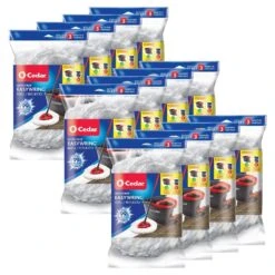 O-Cedar EasyWring Spin Mop Head Refill (Pack Of 12)