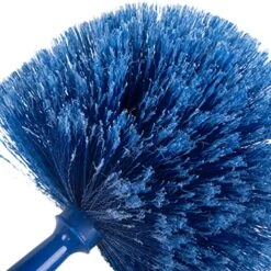 Carlisle FoodService Products Flo-Pac Plastic Round Duster With Soft Bristles, 9 Inches, Blue -Household Cleaning Supply Store 61Vvup24n8S