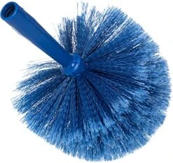 Carlisle FoodService Products Flo-Pac Plastic Round Duster With Soft Bristles, 9 Inches, Blue -Household Cleaning Supply Store 61WIytteGrS