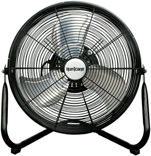 Hurricane Floor Fan - 20 Inch, Pro Series, High Velocity, Heavy Duty Metal Floor Fan For Industrial, Commercial, Residential, And Greenhouse Use - ETL Listed, Black 7 Hurricane Floor Fan - 20 Inch, Pro Series, High Velocity, Heavy Duty Metal Floor Fan For Industrial, Commercial, Residential, And Greenhouse Use - ETL Listed, Black - Image 5