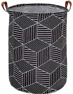Large Laundry Basket, Baby Laundry Basket, Waterproof Laundry Hamper, Foldable Clothes Hamper, Collapsible Laundry Baskets. Teen Hamper, Perfect For Dirty Clothes And Toys. (Black Diamond)